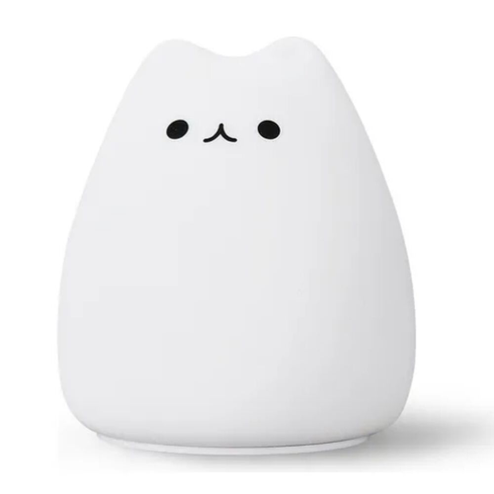 Lampara Led Silicona Gato Kawaii Luz Nocturna Espanta Cuco image number 0.0