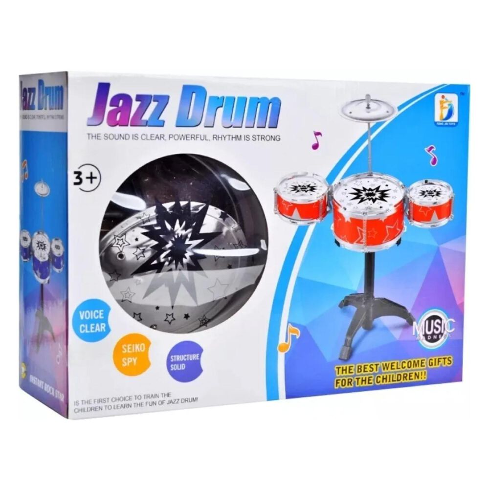 Juguete Bateria Musical 46cm Con Baquetas Infantil image number 2.0