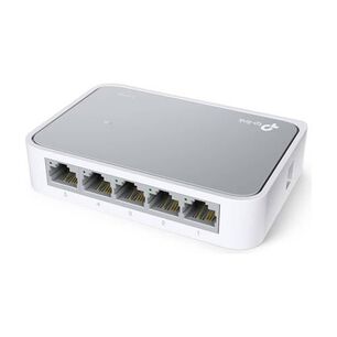 Switch Tp-link Tl-sf1005d 5 Puertos 10/100mbps, Auto Mdi/mdix, Plug And Play, Fanless, No Administra