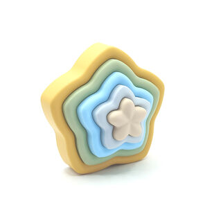 Juego Encaje Estrella Amarillo