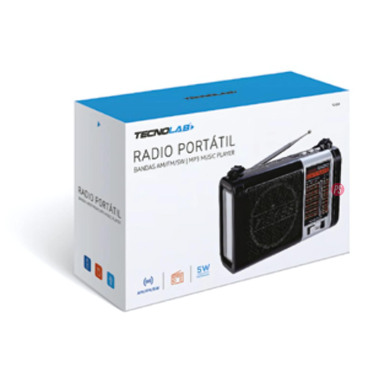 Radio Portatil Recargable Solar Led Usb Am Fm Sw image number 1.0
