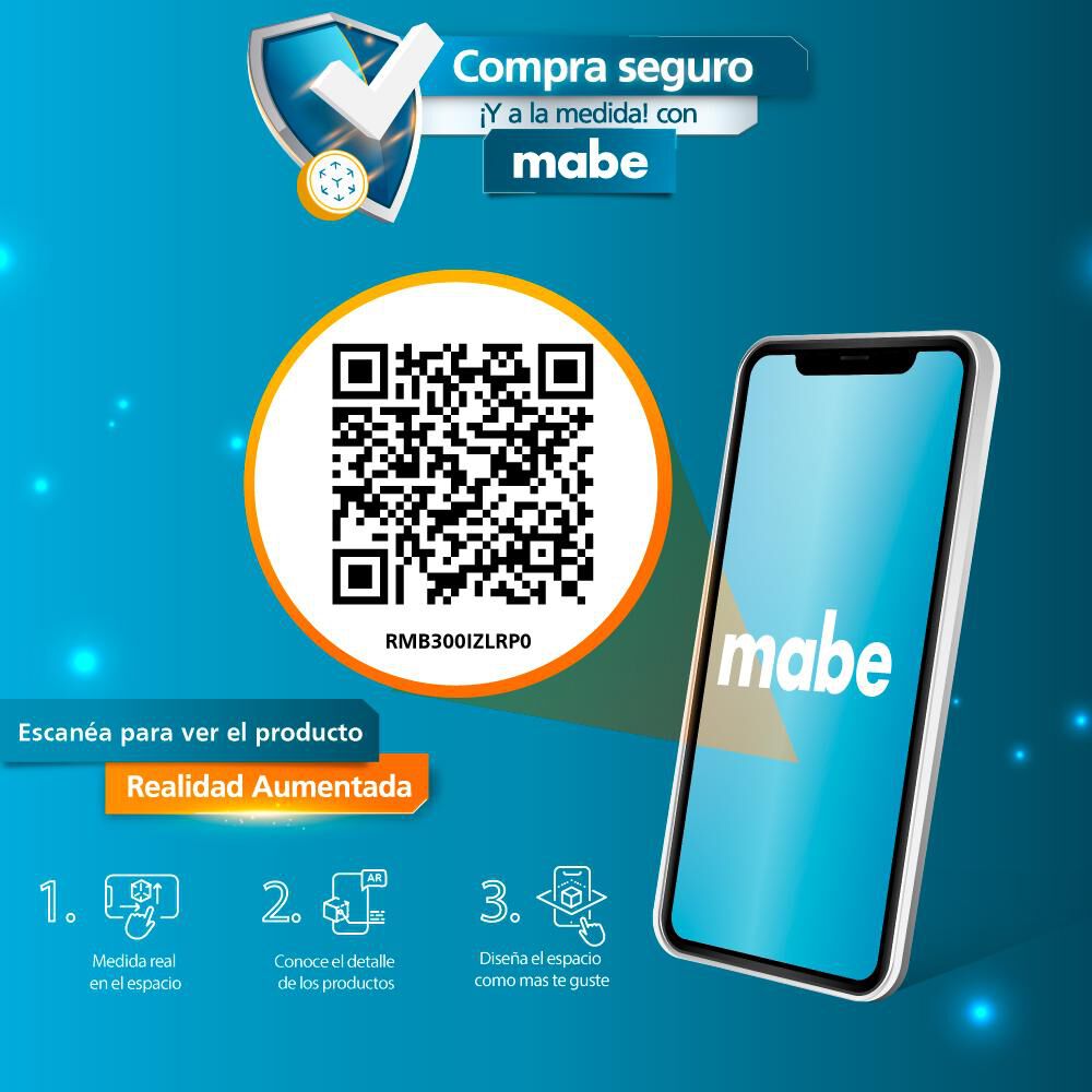 Refrigerador Bottom Freezer Mabe RMB300IZLRP0 / No Frost / 294 Litros / A+ image number 7.0