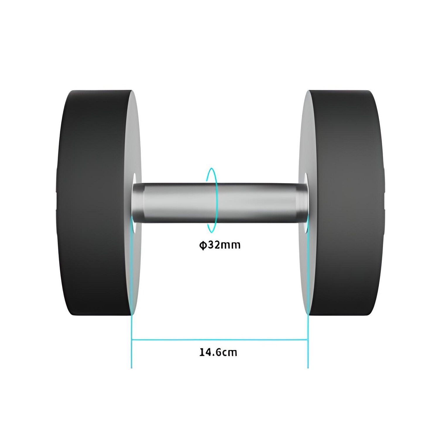 Mancuerna Redonda Pu 27.5 Kg image number 1.0