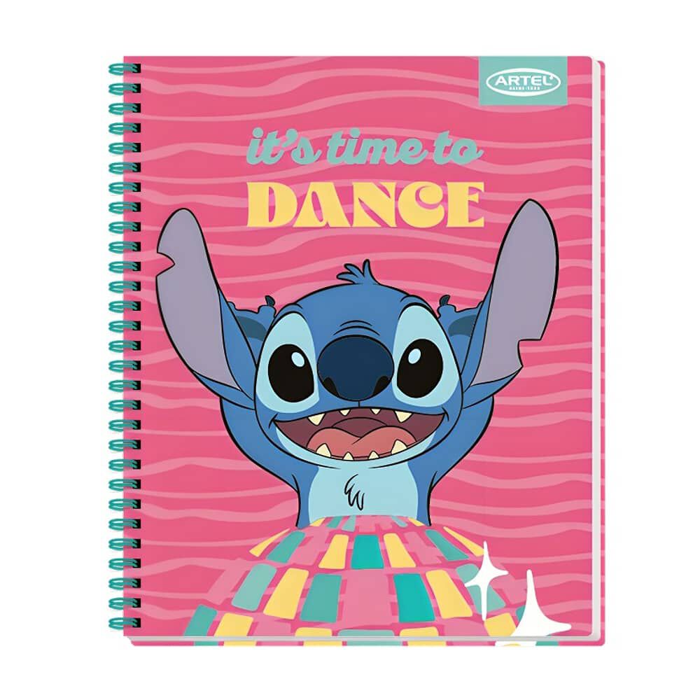 Pack 10pcs Cuadernos Univ 100hj Stitch Disco Artel 0389 image number 1.0