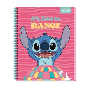 Pack 10pcs Cuadernos Univ 100hj Stitch Disco Artel 0389