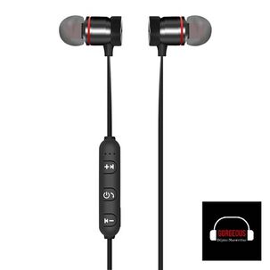 Aud&iacute;fonos Bluetooth Auriculares Magneticos Inalambricos Con Microfono Manos Libres Recargables Usb