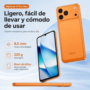 Hotwav Hiphone 17 Pro Max 4g Celular 16gb 256gb 120hz