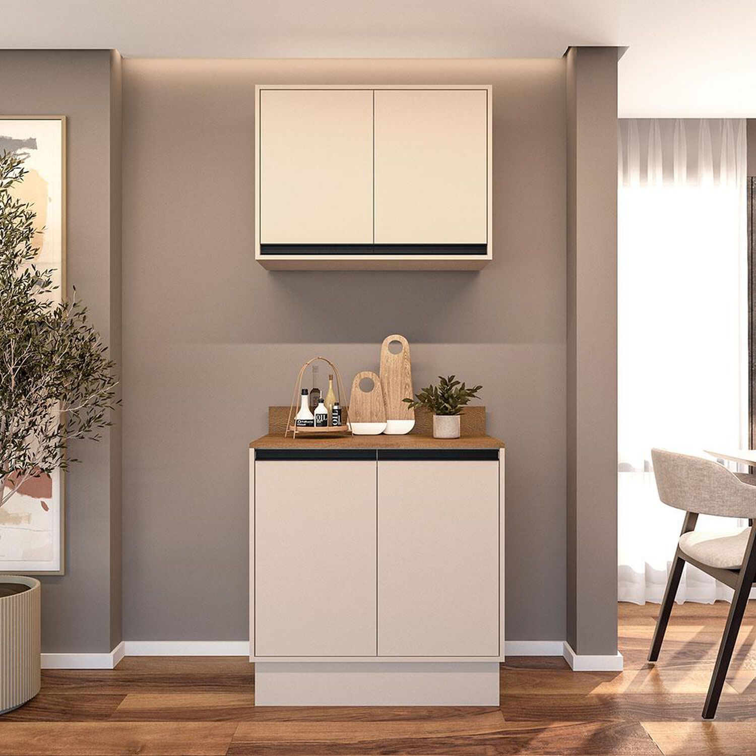 Combo Mueble De Cocina Vekkahome Kit Koya / 4 Puertas image number 0.0