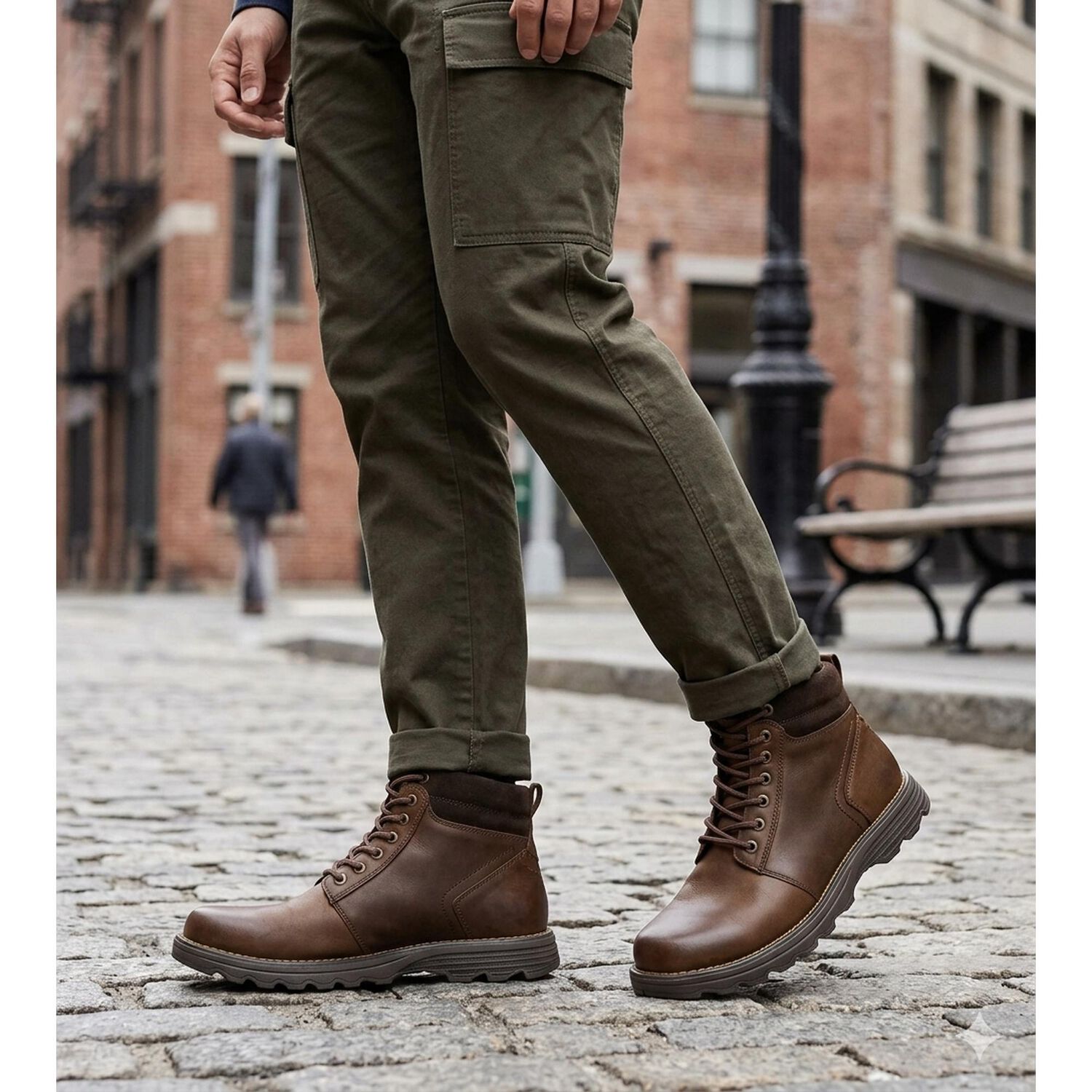 Botin De Cuero Fornjot Caf&eacute; London Adixt image number 5.0