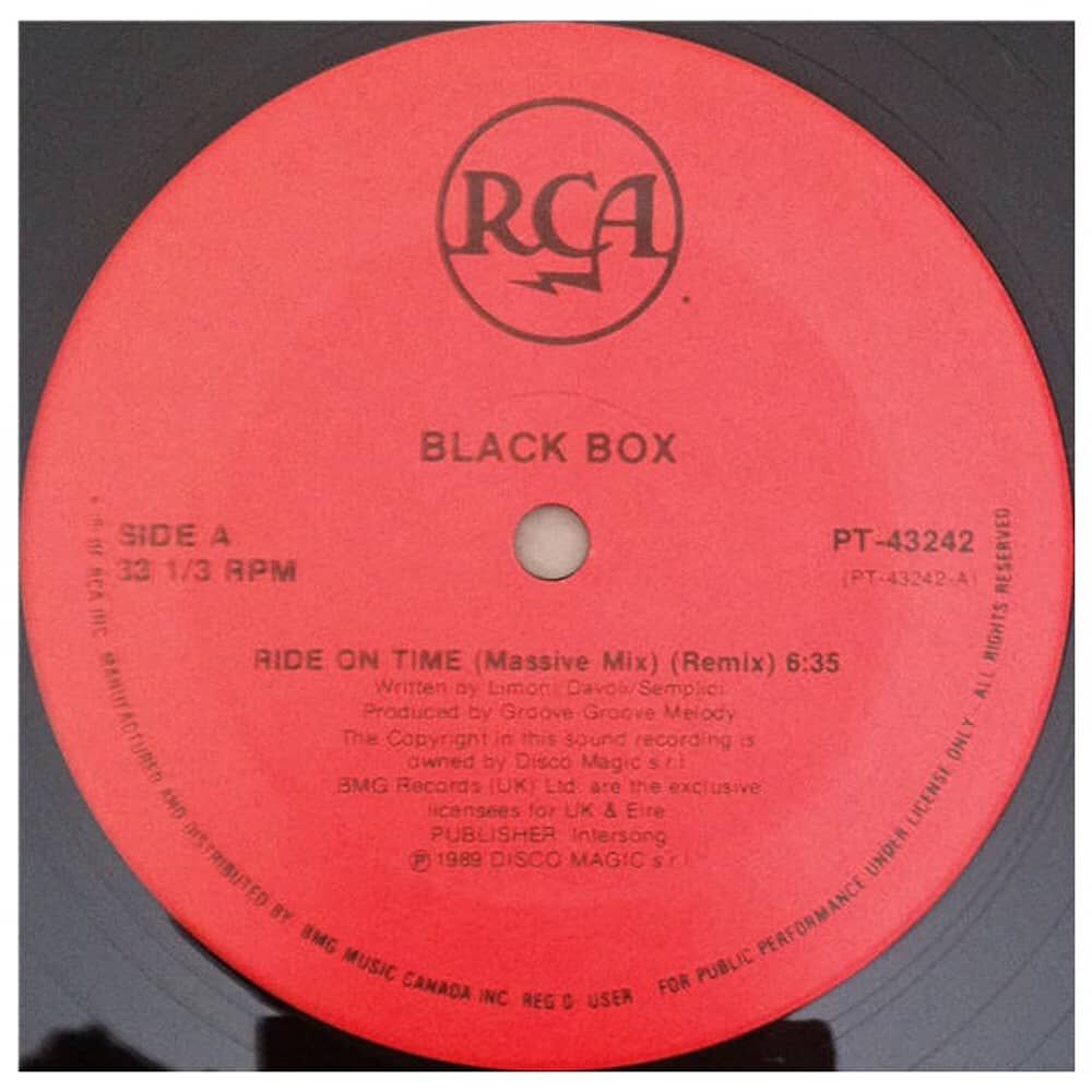 Black Box - Ride On Time | 12" Maxi Single Usado image number 1.0