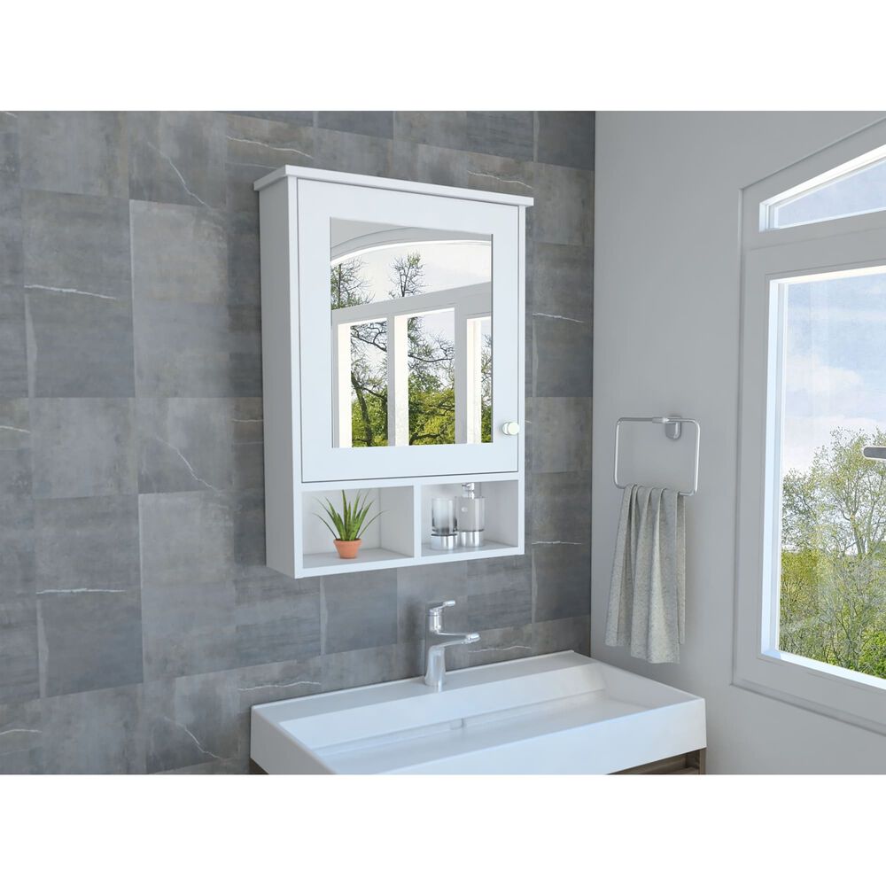 Botiquin Con Espejo 1 Puerta Fm-016b - Blanco image number 4.0