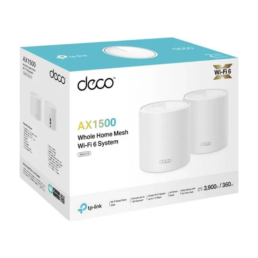System Tp-link Ax1500 Home Mesh Wi-fi 6 Deco X10(2-pack) image number 2.0
