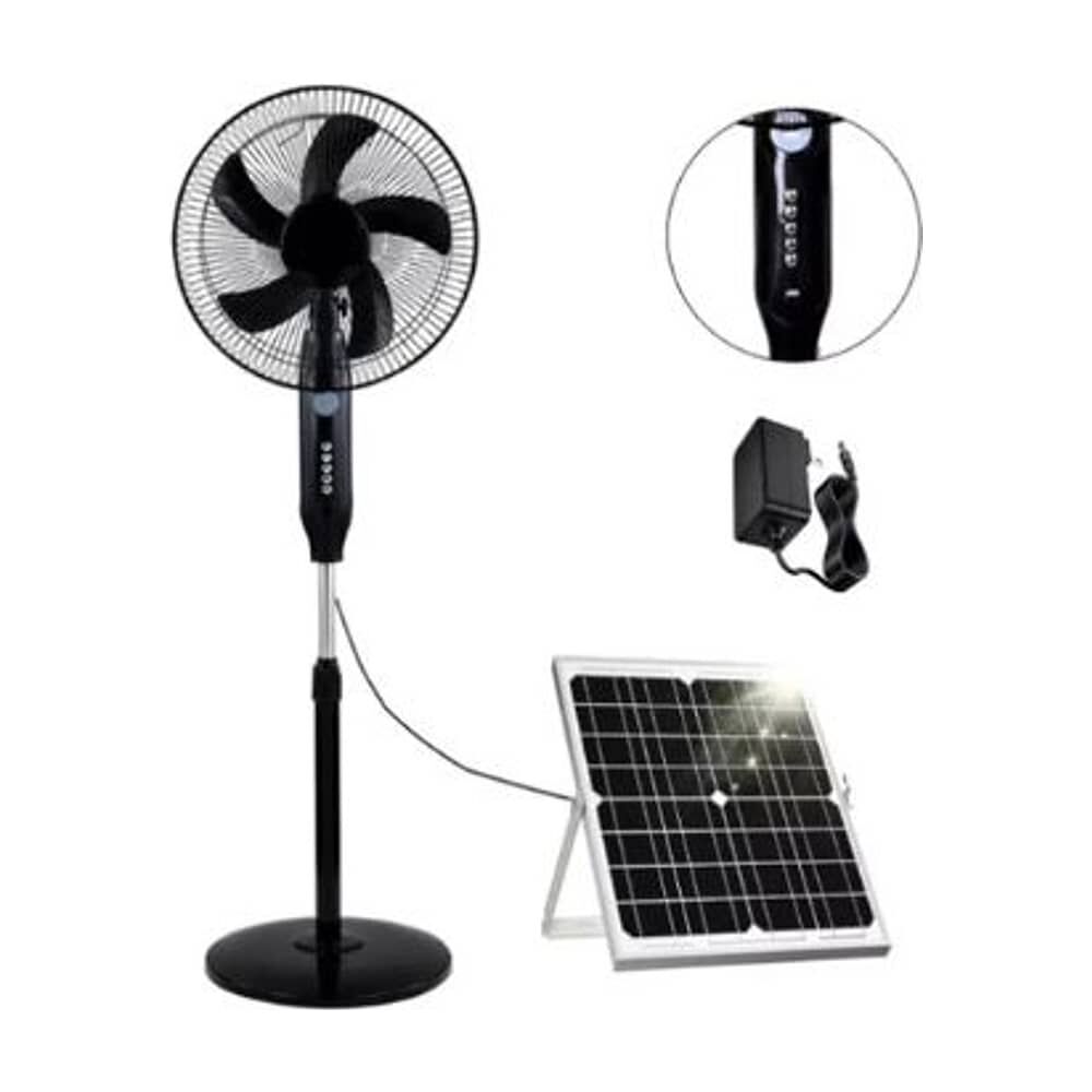 Pack 2 Ventilador Solar Plastico 5 Aspa image number 1.0