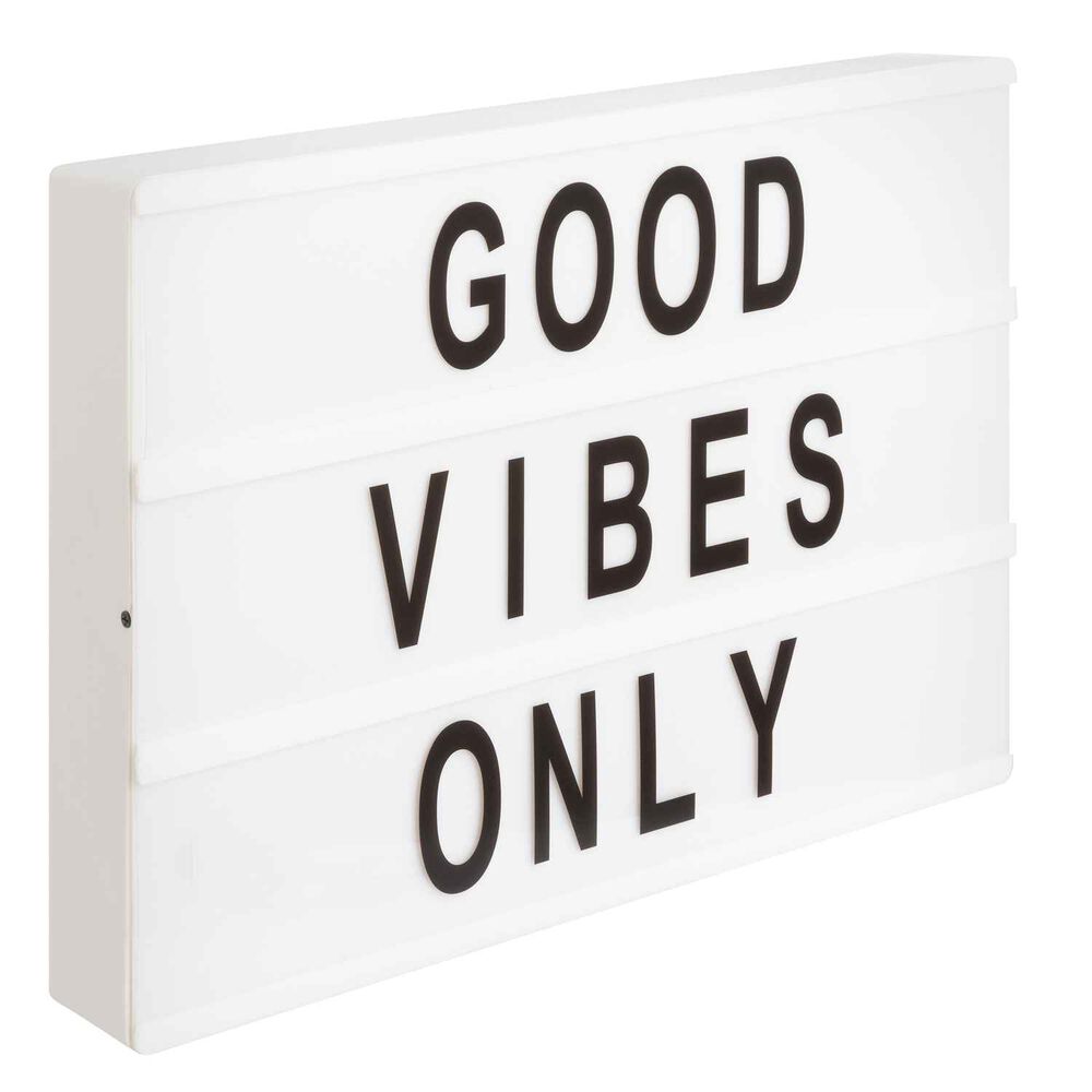 Pizarra Led Light Negro Box Con Letras 3 Lineas 22x30 Vgo image number 1.0