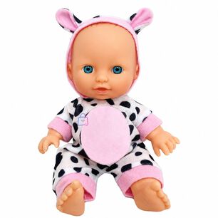 Mu&ntilde;eca Beb&eacute; Perfumada Tama&ntilde;o 23cm Con Pijama De Vaca - Ps
