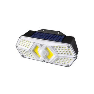 Foco Aplique Solar 124 Led Con Sensor De Movimiento Exterior Pared
