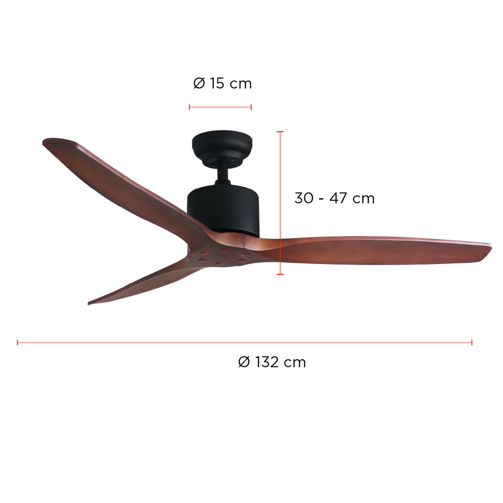 Ventilador De Techo Aviador Café Ajustable 52 Primaterm image number 1.0