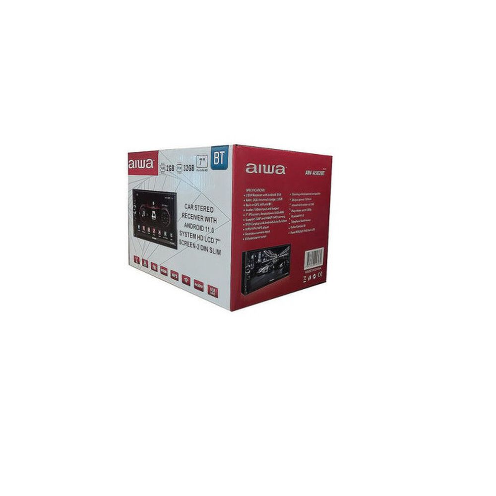 Radio Para Auto Aiwa Modelo Aw-a502bt 2 Din Android Touch Hd De 7'' Color Negro image number 2.0