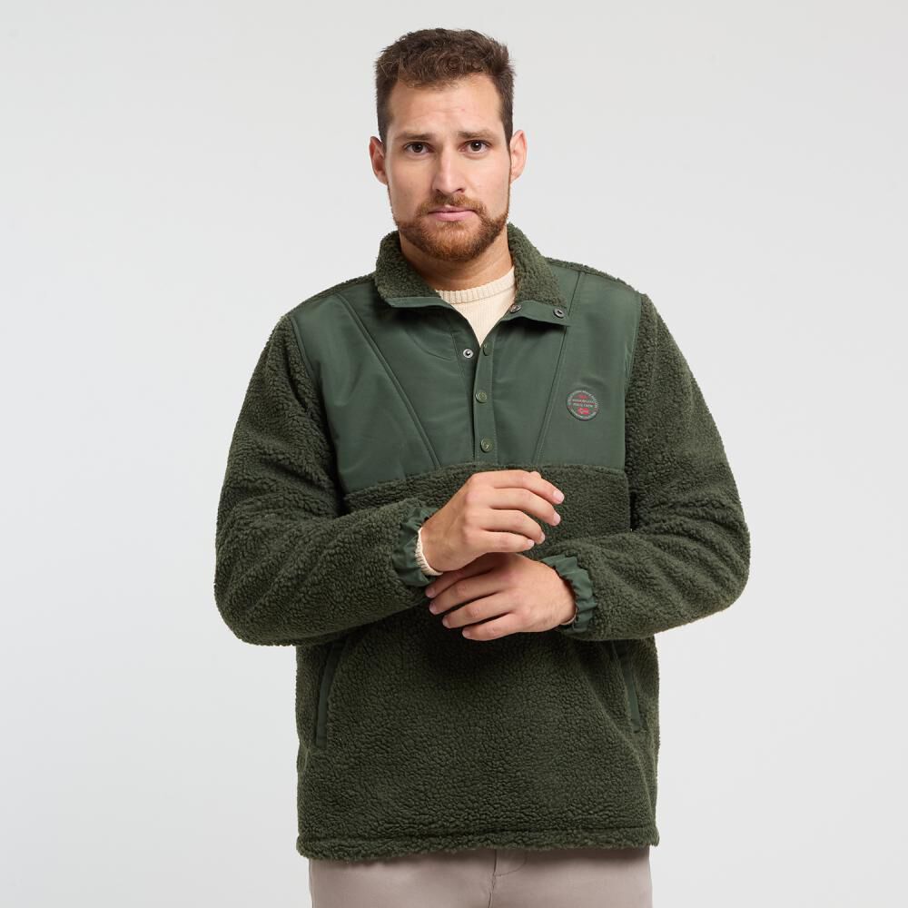 Polerón Bloque Color Regular Cuello Alto Hombre Peroe image number 0.0