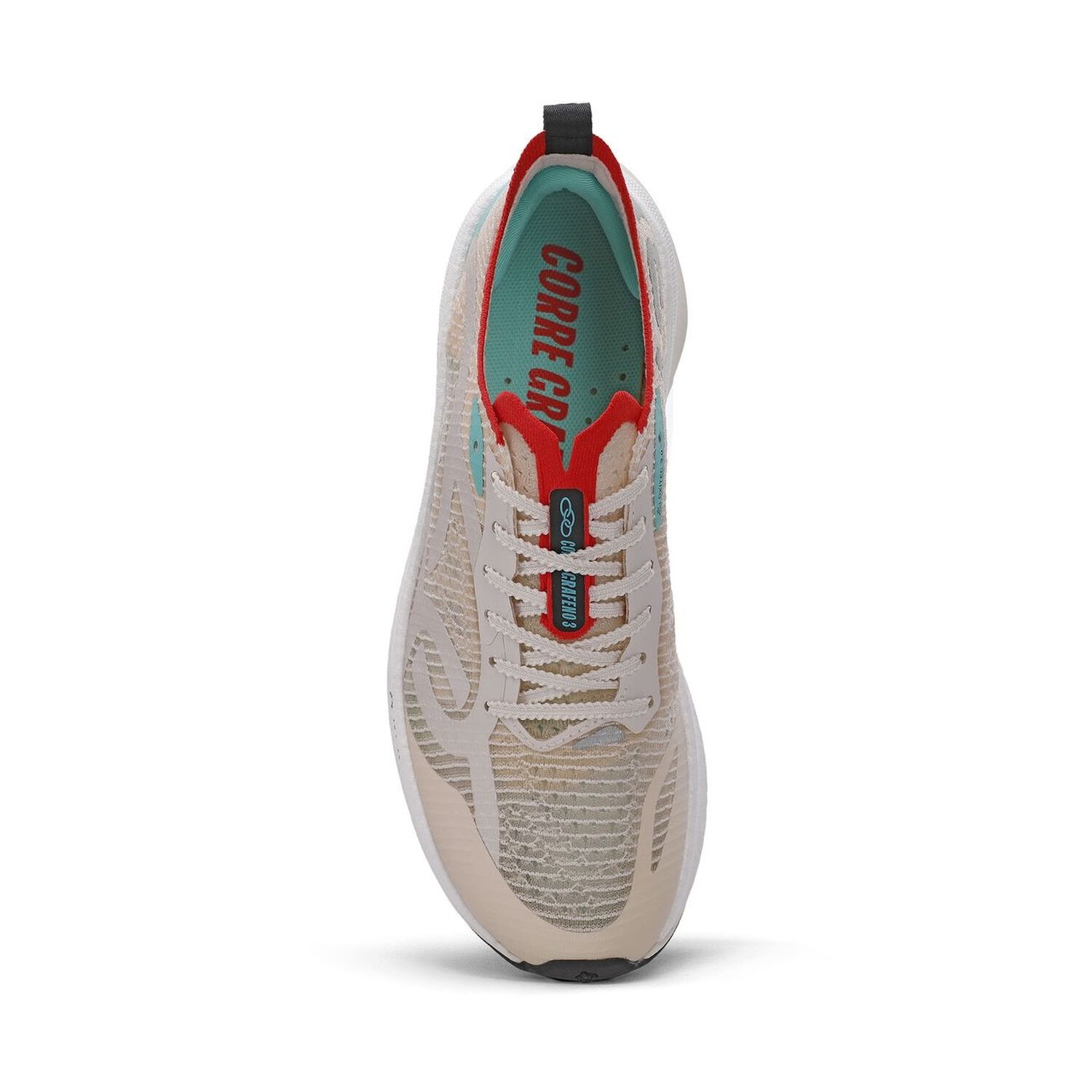 Zapatilla Running Hombre Corre Grafeno 3 Celeste/rojo/arena image number 3.0