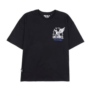 Polera Lisa Oversize Manga Corta Cuello Redondo Hombre Rolly Go