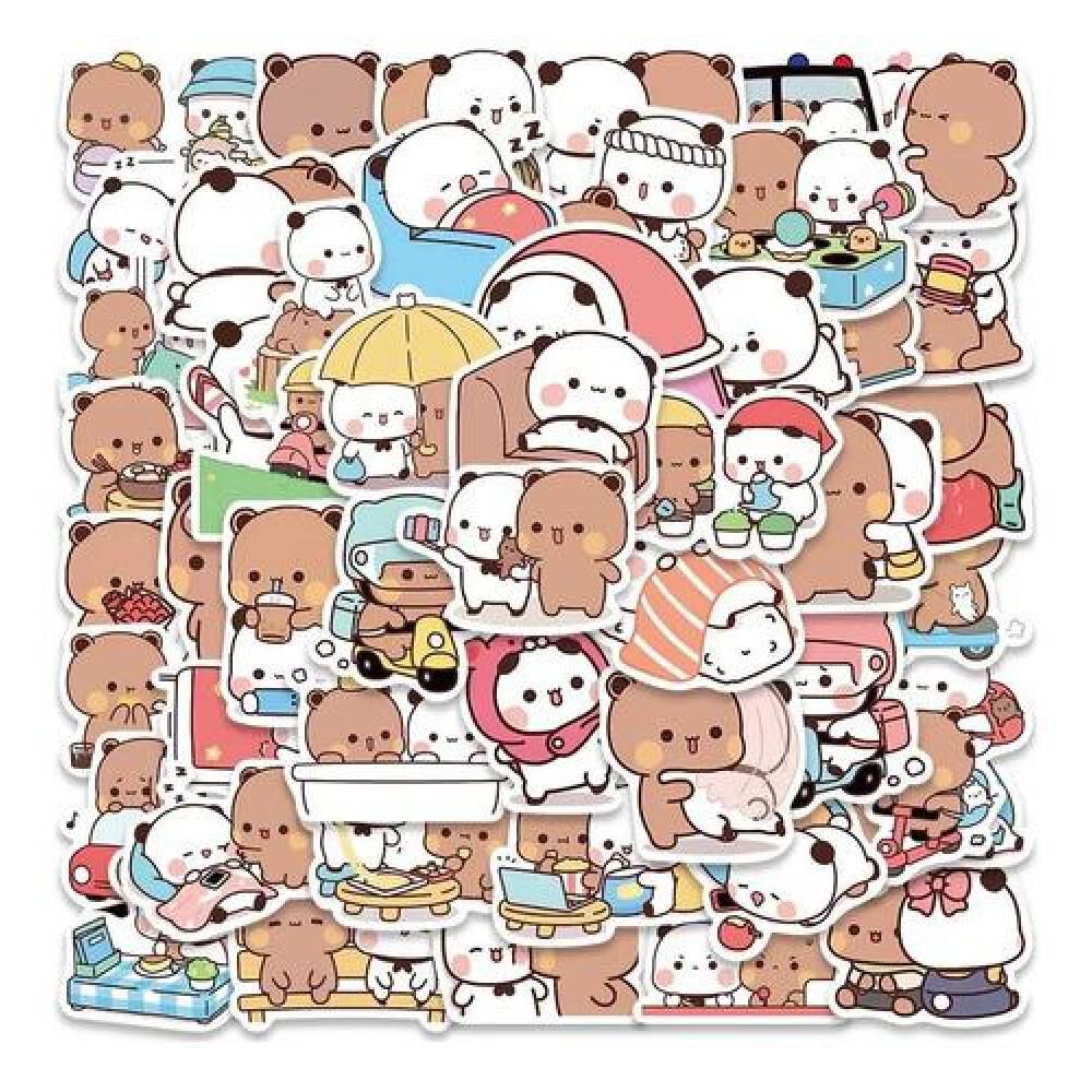 Set Stickers Calcomonias Ositos Cute Bubu Y Dudu image number 1.0