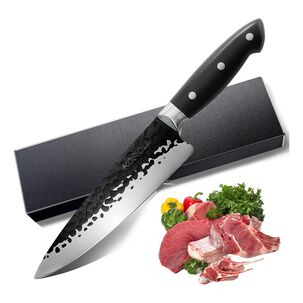 Cuchillo Parrillero Acero Inoxidable 21cm Negro Profesional