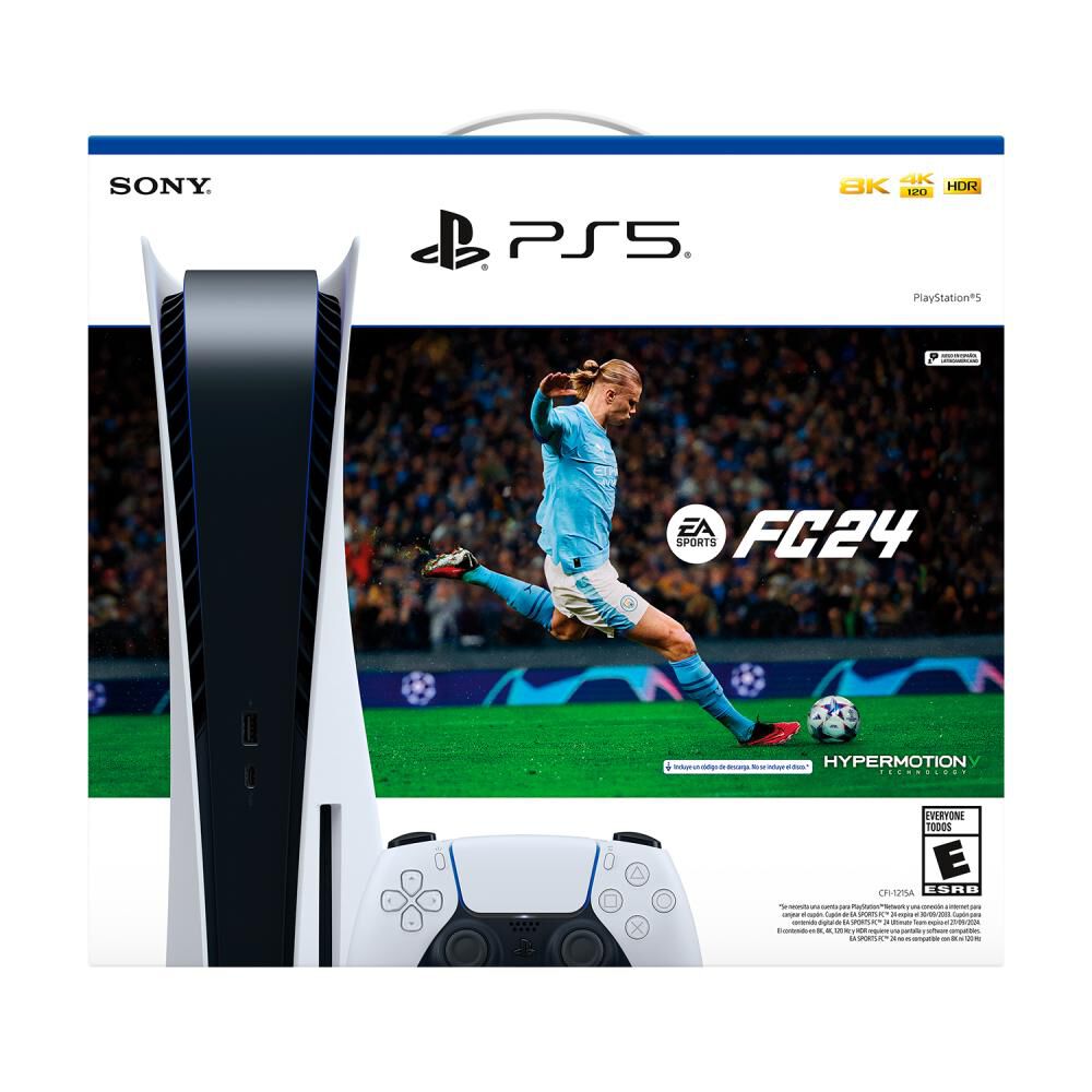 Consola PS5 Sony con Disco + Juego EA Sports FC 24 Digital image number 1.0