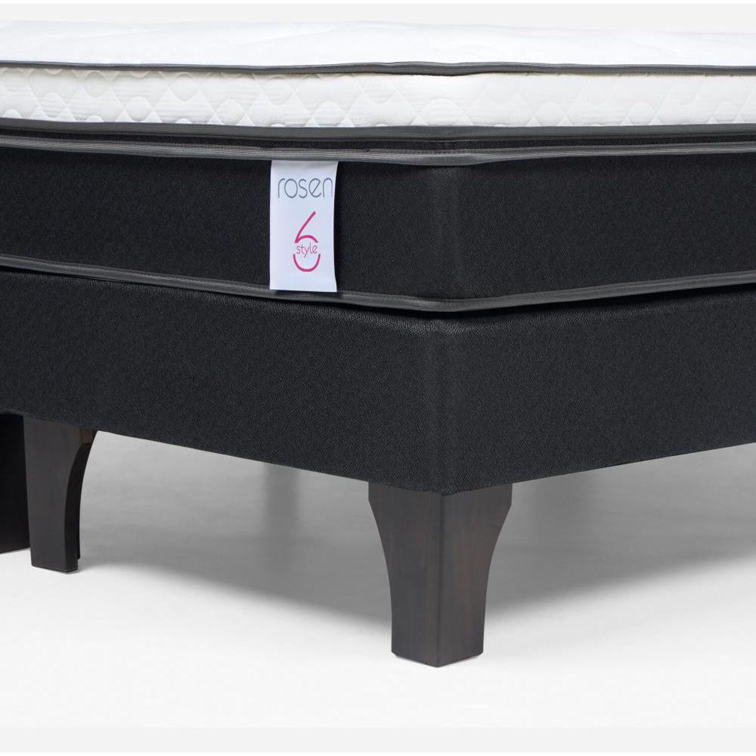 Cama Europea Rosen New Style 6 / King / Base Dividida + Set De Maderas image number 5.0
