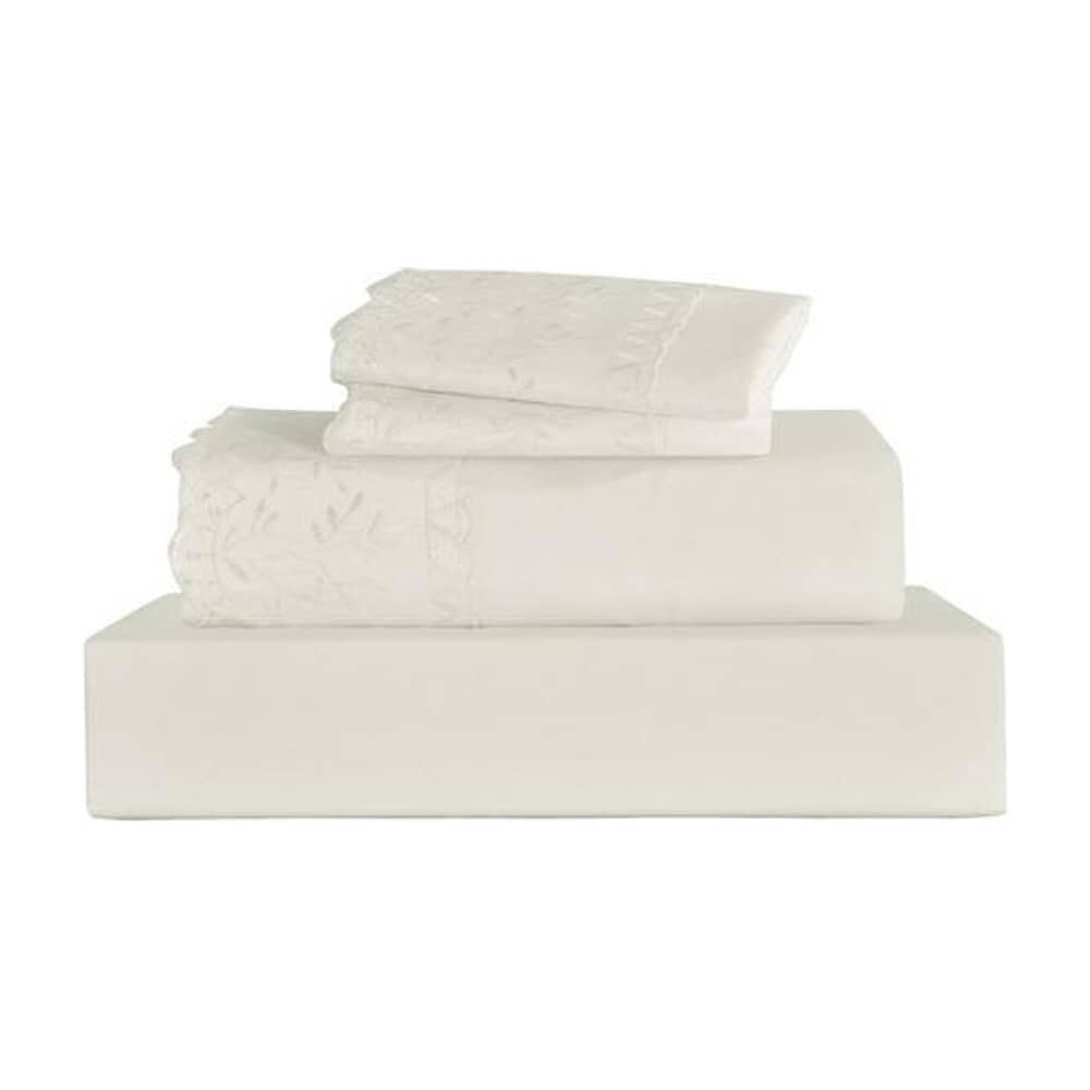 Sabana Andes Microfibra Broderie Crudo King image number 2.0