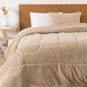 Plum&oacute;n Sherpa Mashini Corduroy Coral / 1.5 Plazas