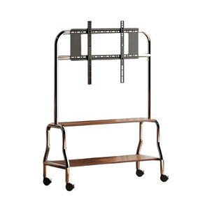 Soporte Tv Rack Pedestal 40-75 Ruedas Doble Almacenamiento