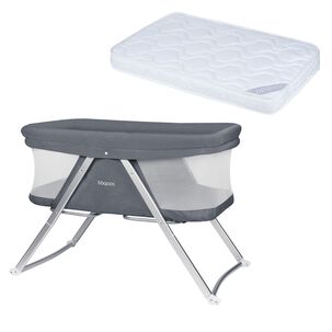 Cuna Mois&eacute;s Port&aacute;til Dreams Grey + Colch&oacute;n