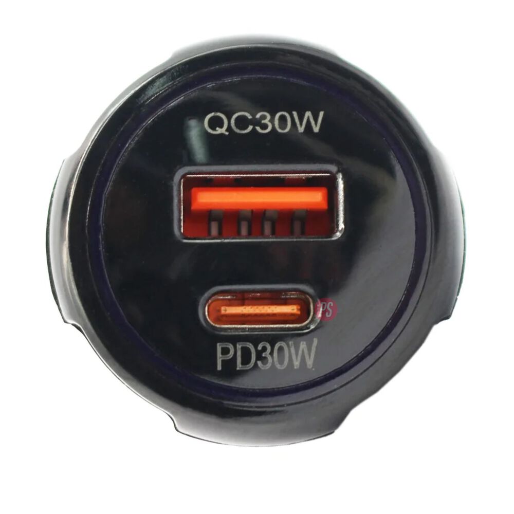 Cargador Auto 60w Usb-a + Tipo C Carga Rapida 12v - Ps image number 2.0
