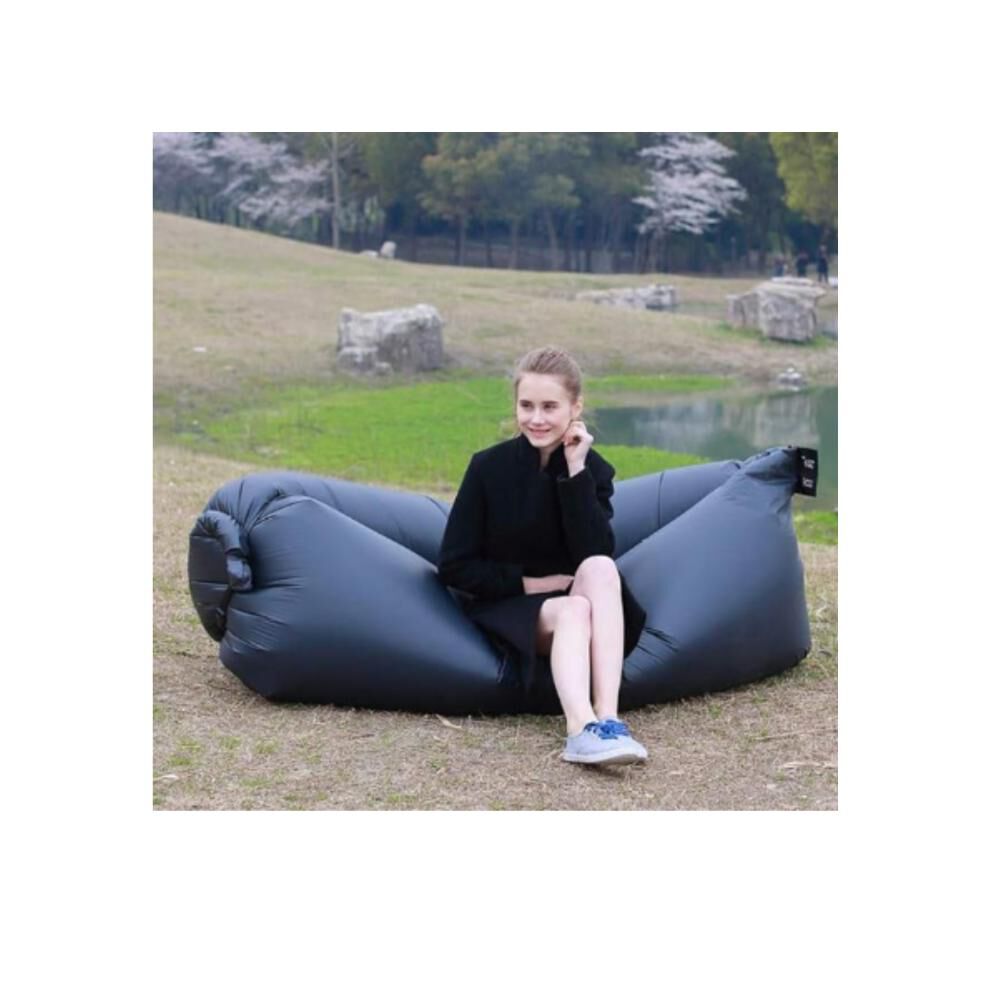 Sofá Sillón Inflable Tumbona Cojín Banano Camping Aire Playa image number 26.0