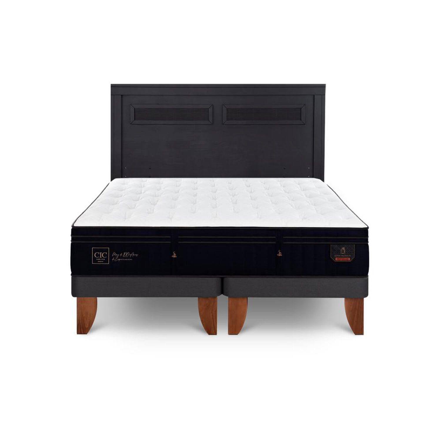 Cama Europea Cic Linea Premium / King / Base Dividida + Respaldo image number 0.0