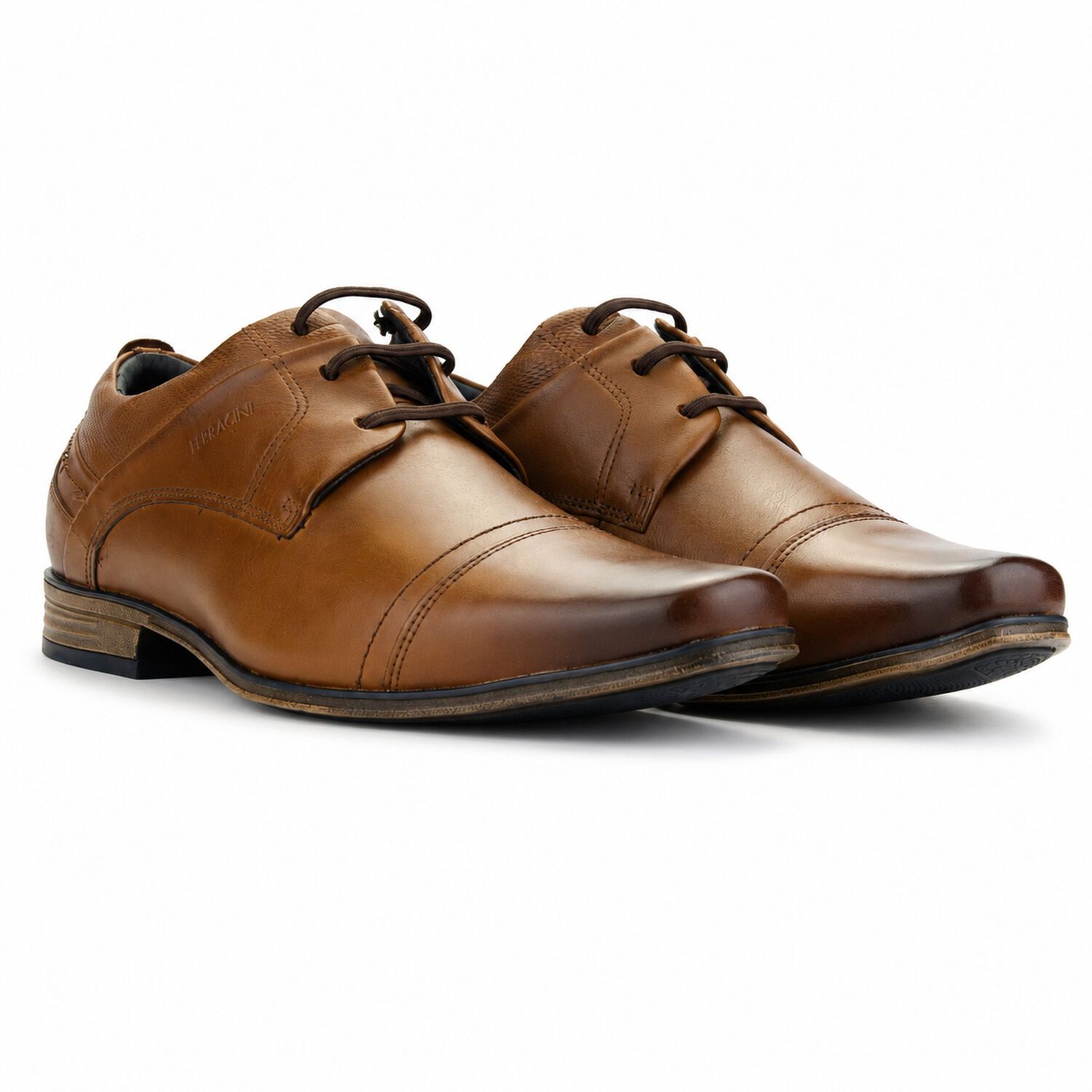 Zapato Ferracini Hombre 6065 Derby Caf&eacute; Casual image number 6.0