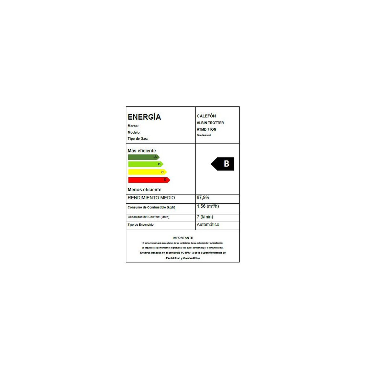 Calefont Albin Trotter 7 Litros Tiro Natural Gas Natural image number 8.0