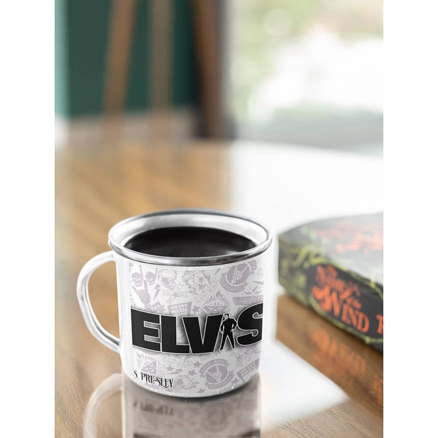 Taza Enlozada Lechera Elvis Presley Rock Musica image number 2.0