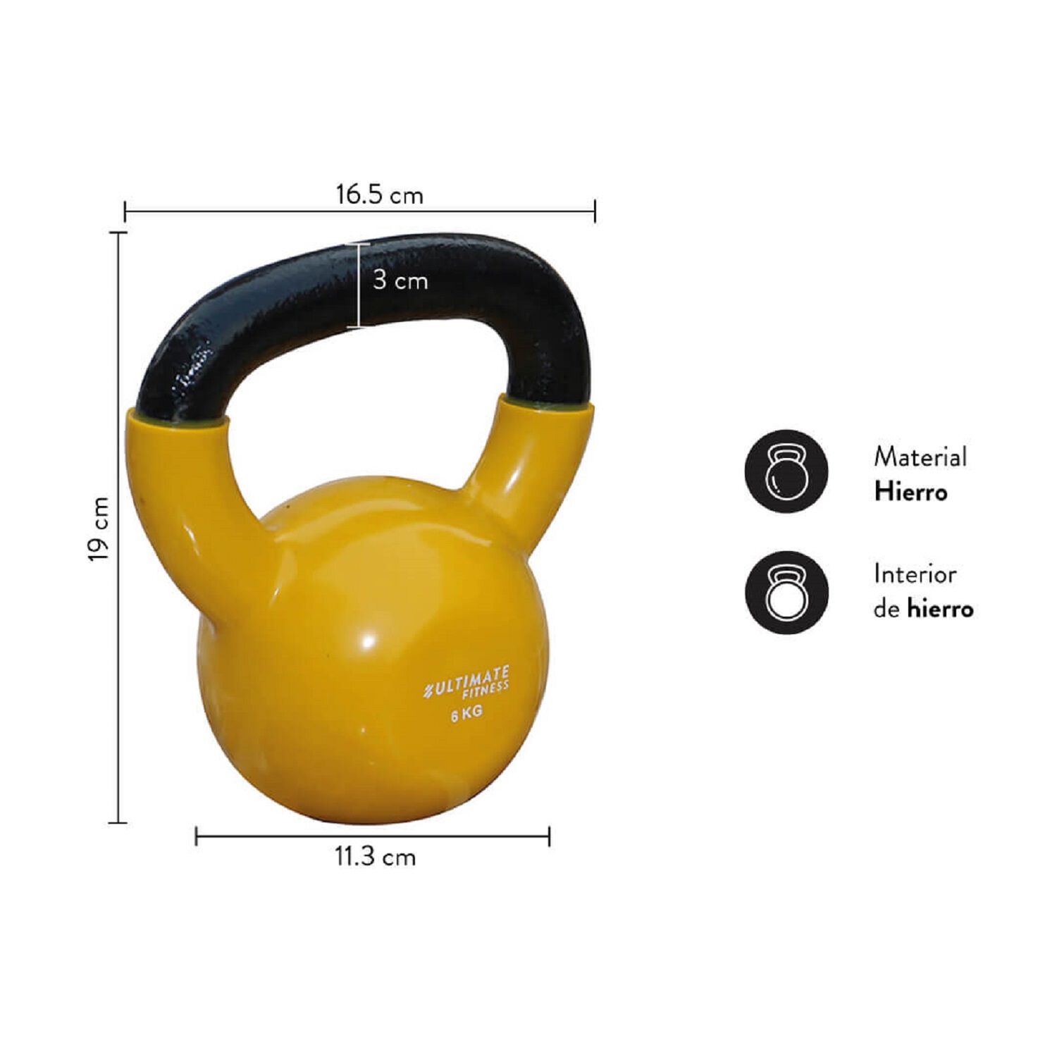 Kettlebell Pro Pesa Rusa 6 Kg image number 1.0