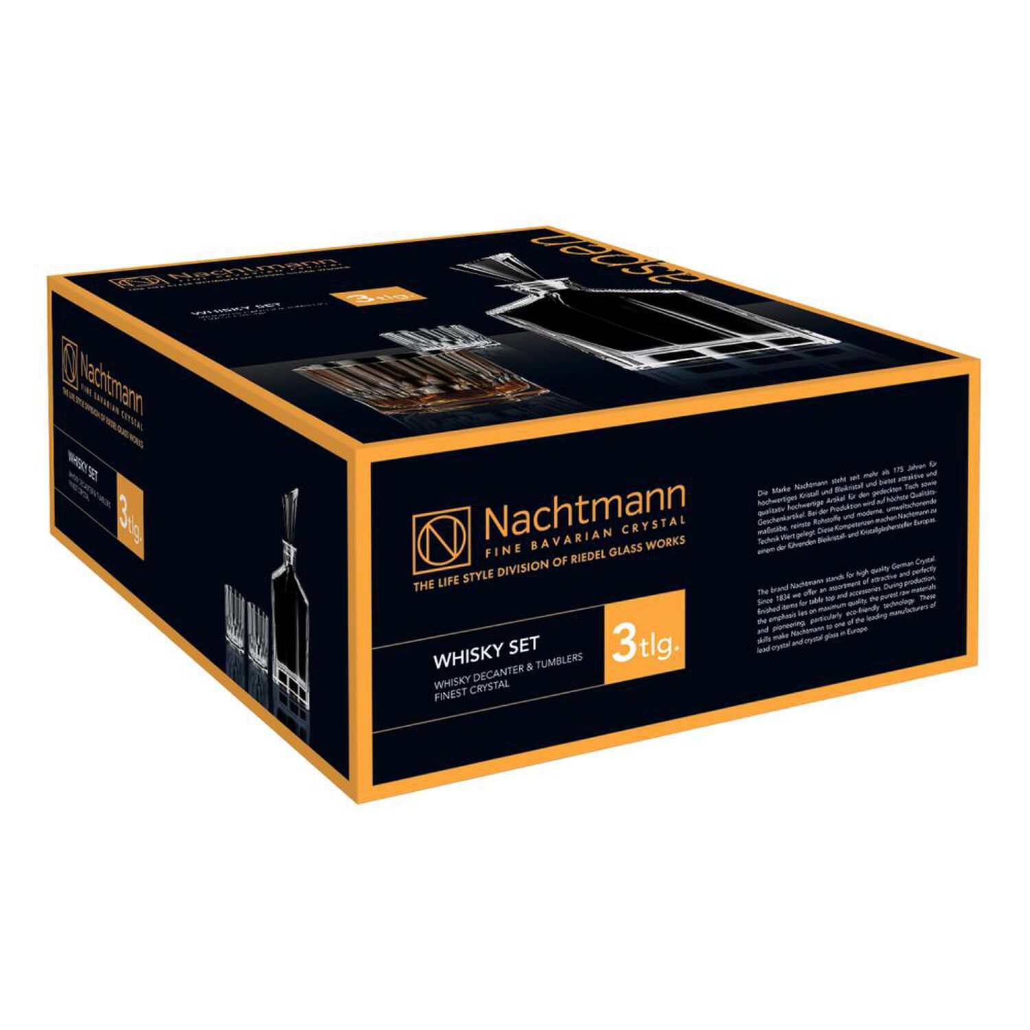 Set De Vaso + Botella Whisky Nachtmann Aspen / 3 Piezas / 324 Ml image number 2.0