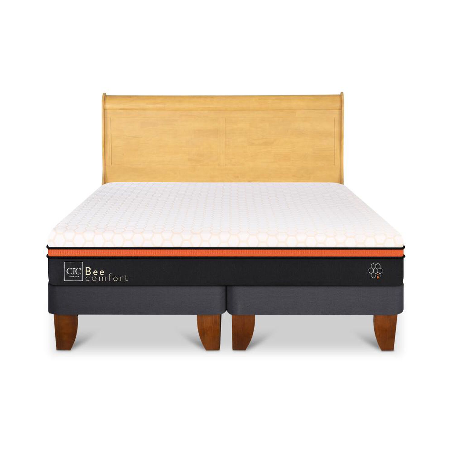 Cama Europea Cic Beecomfort / King / Base Dividida + Respaldo image number 0.0