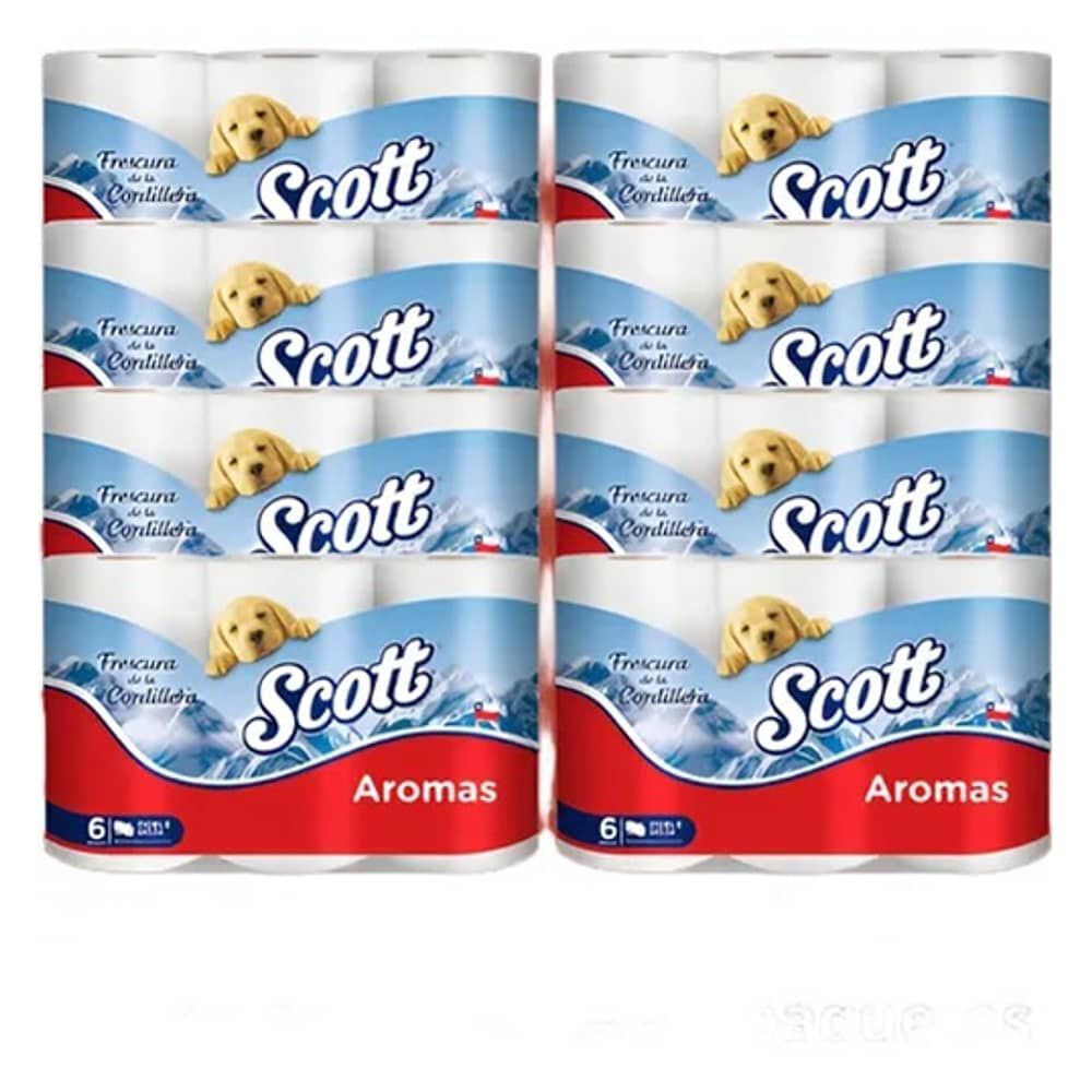 Papel Higi&eacute;nico Scott Aromas 48 Unidades Doble Hoja 21,1 Mts image number 1.0