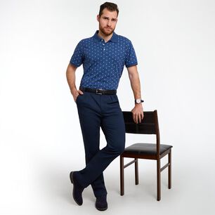 Pantal&oacute;n Liso Tiro Medio Regular Hombre Herald