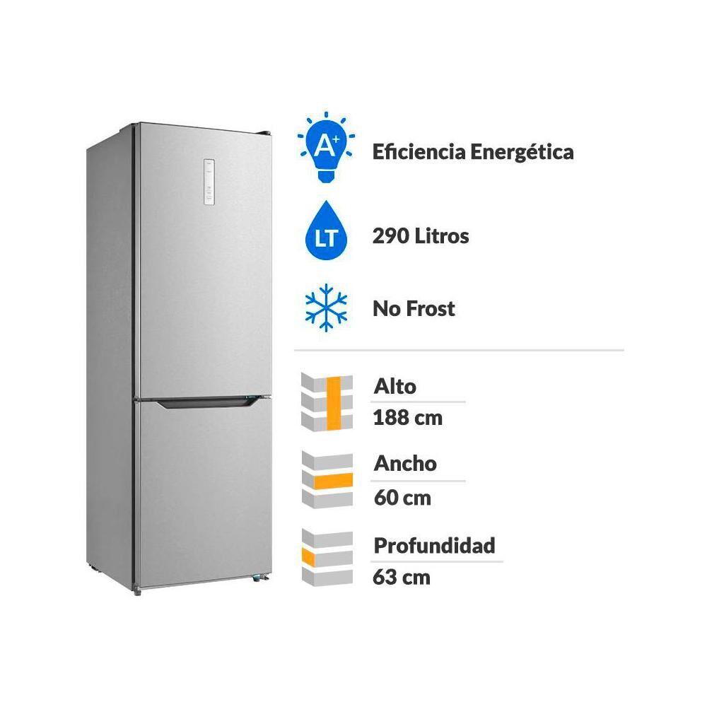 Refrigerador Bottom Freezer Mabe RMB302PXLRS0 / No Frost / 290 Litros / A+ image number 1.0