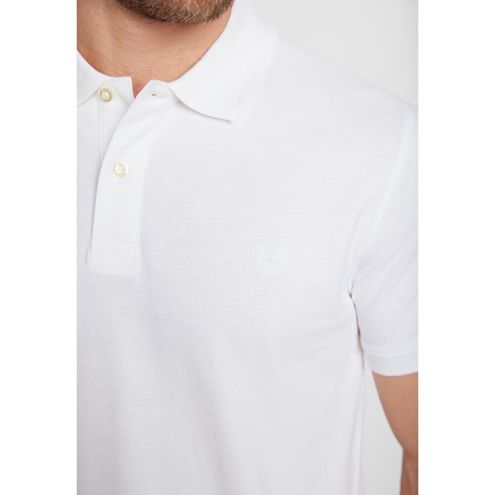 Polera Slim Lisa Manga Corta Cuello Piqué Hombre Trial image number 3.0