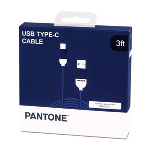 Cable De Datos Type-c Reforzado 1m Pantone Android Auto Blue