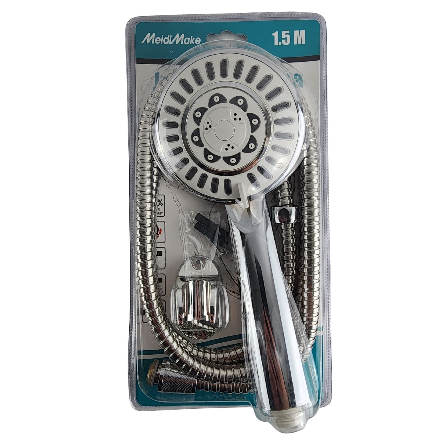 Kit Regadera Base Manguera 150cm Cabezal Regulable Ergon&oacute;mico image number 6.0