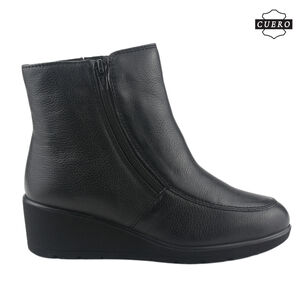 Botin De Cuero Chalada Mujer Maqui-1 Negro Casual