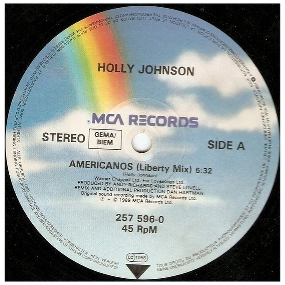 Holly Johnson - Americanos | 12" Maxi Single Usado image number 2.0